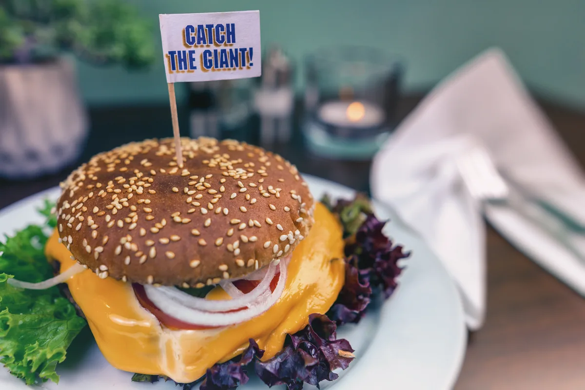 Burger aus dem Restaurant